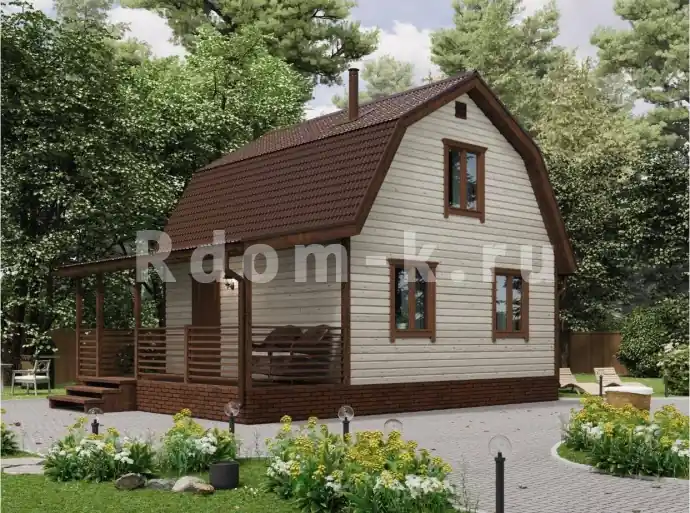 Дачный дом «Ясень» ЛК 6х6